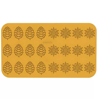 Moules Flexi en silicone - 24 décors hiver 