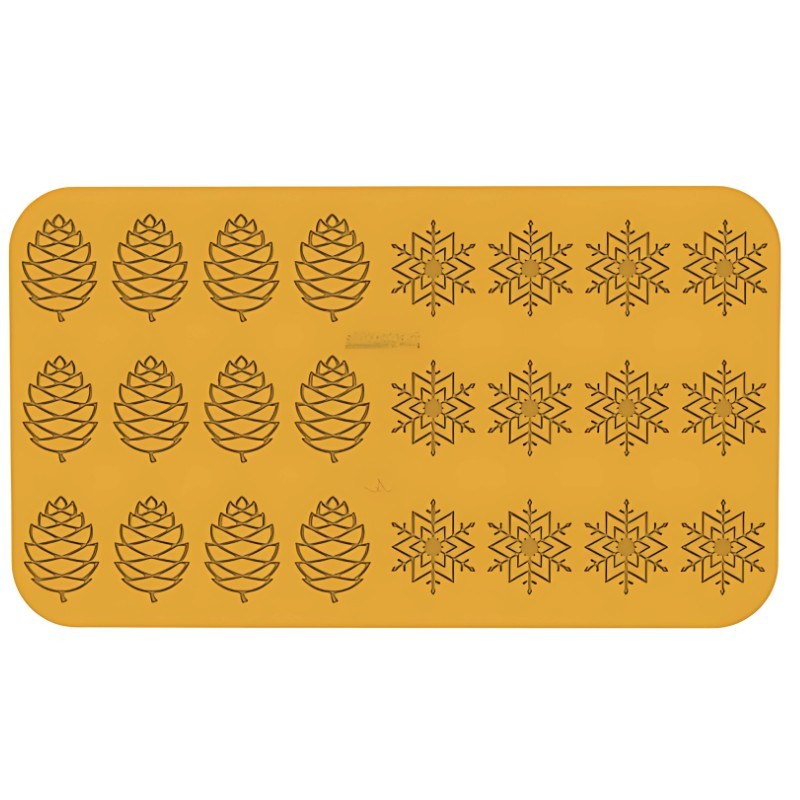 Moules Flexi en silicone - 24 décors hiver 