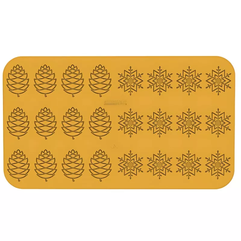 Moules Flexi en silicone - 24 décors hiver 