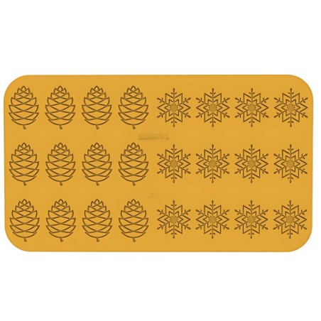 Moules Flexi en silicone - 24 décors hiver 