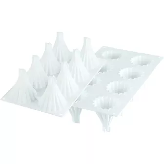 Moule en silicone - 8 astros Sapin 