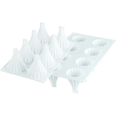 Moule en silicone - 8 astros Sapin 