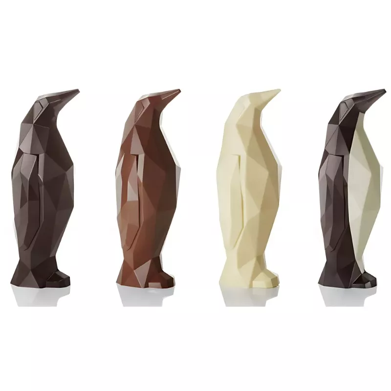 Moule à Chocolat - Pingouin Origami - 18 cm 