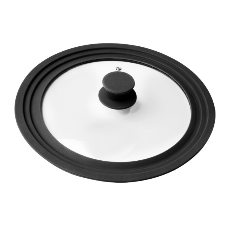 Couvercle verre contour silicone Diamètre:16-18-20 cm