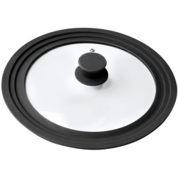 Couvercle verre contour silicone Diamètre:28-30-32 cm