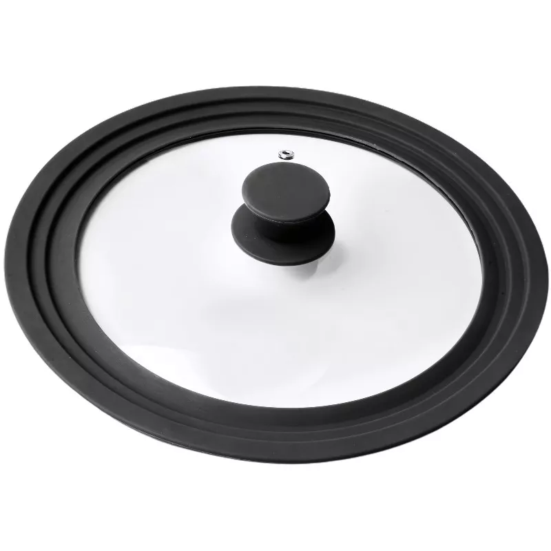 Couvercle verre contour silicone Diamètre:28-30-32 cm