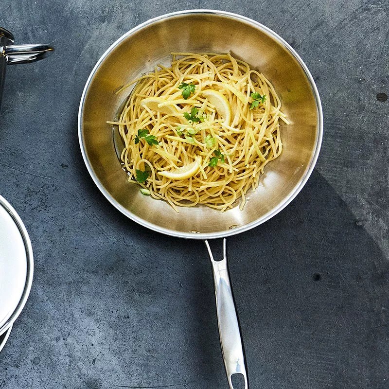 Poêle wok en inox Tripli Pro - 30 cm 