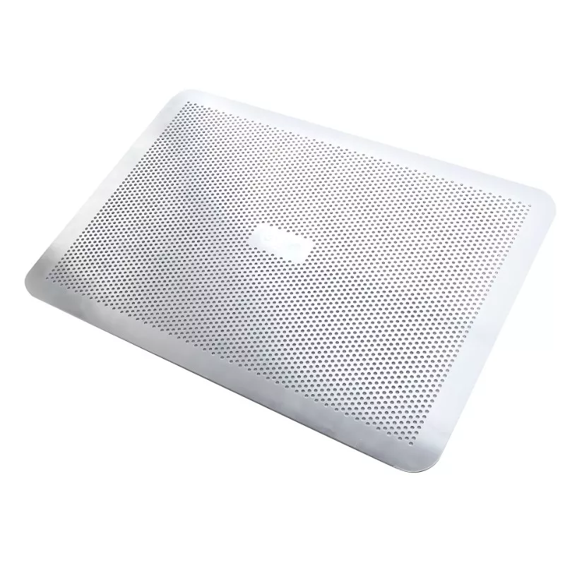 Plaque de pâtisserie perforée en aluminium sans rebord - 40 x 30 cm 