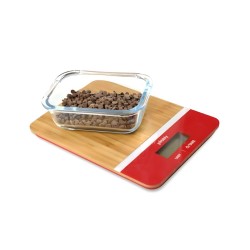 Balance rectangulaire en bambou rouge 