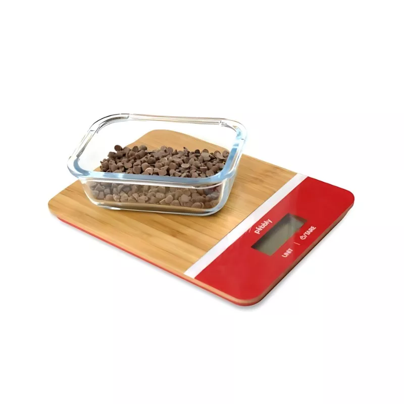 Balance rectangulaire en bambou rouge 