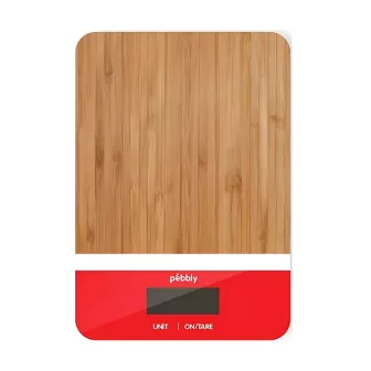 Balance rectangulaire en bambou rouge 