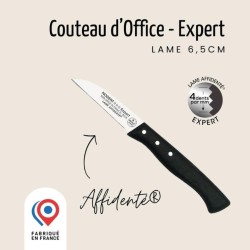 Couteau d’office Expert Affidenté® Noir Nogent*** Taille:6.5 cm