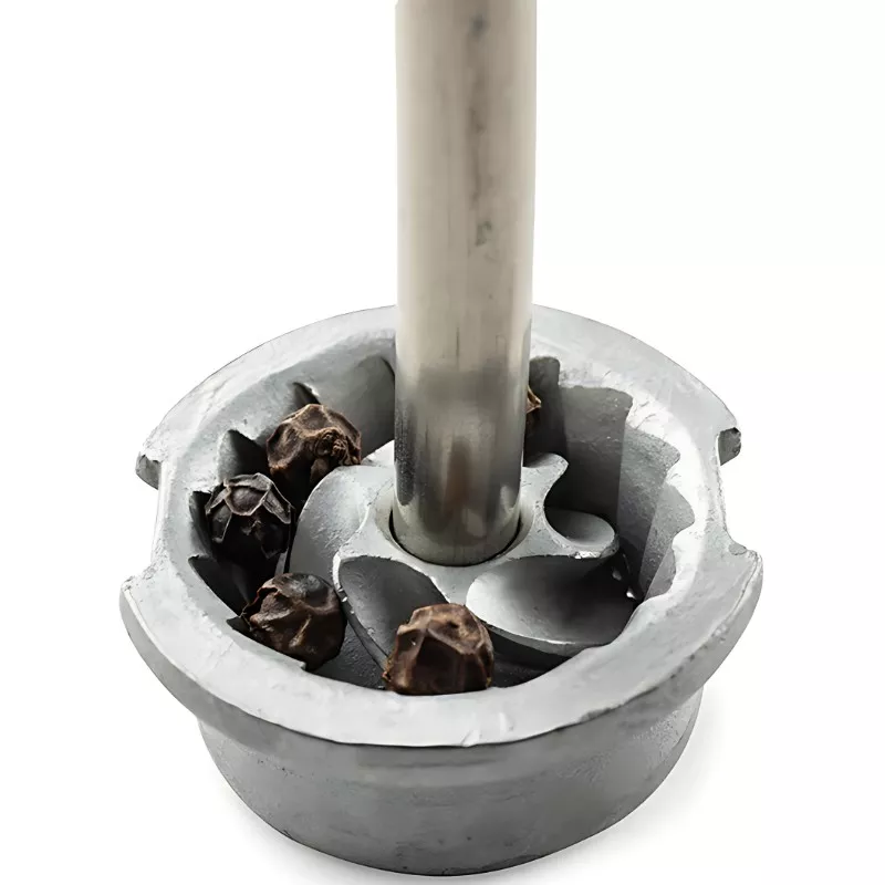Moulin à Poivre Électrique Zeli - Chrome Mat - 14 cm 