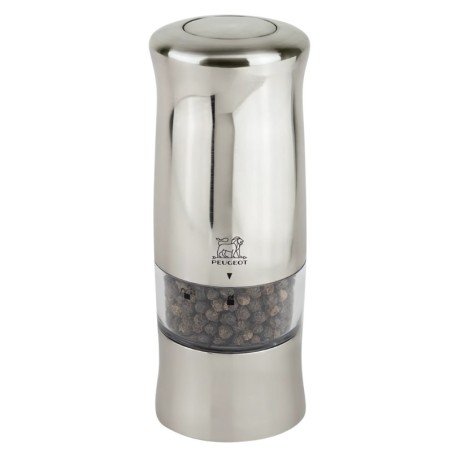 Moulin à Poivre Électrique Zeli - Chrome Mat - 14 cm 