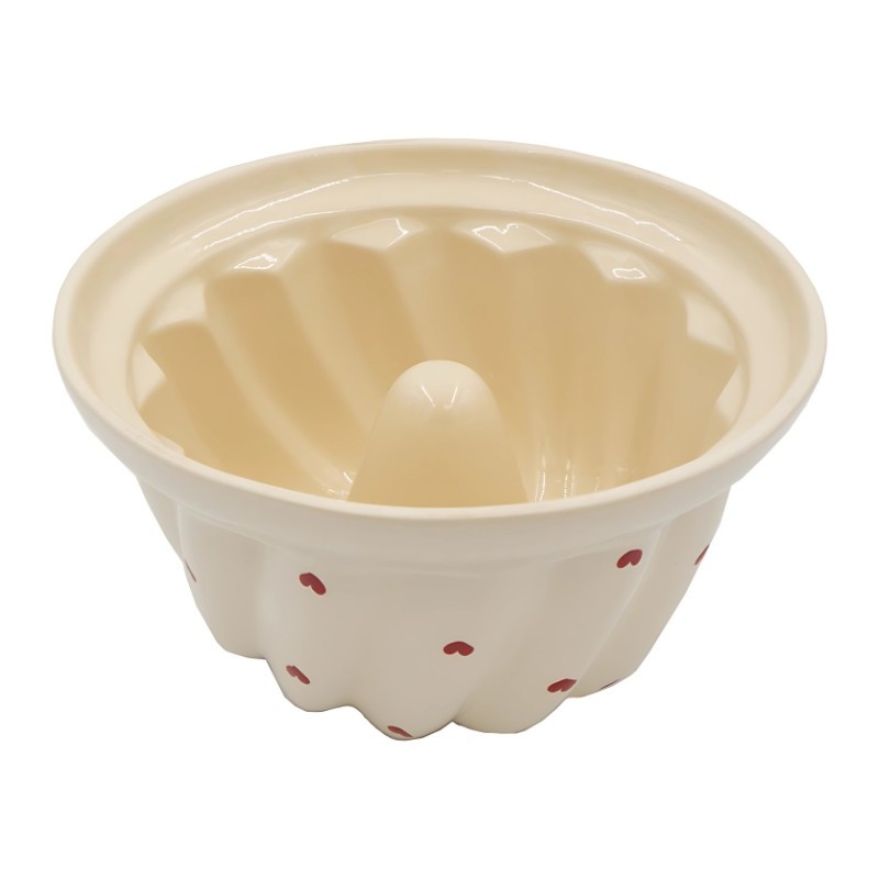 Kougelhof N°8 de 24 cm Nature Coeur Rouge 