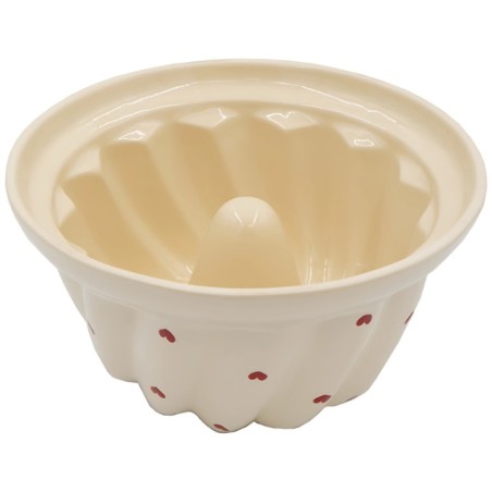 Kougelhof N°8 de 24 cm Nature Coeur Rouge 