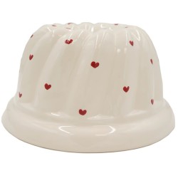 Kougelhof N°8 de 24 cm Nature Coeur Rouge 