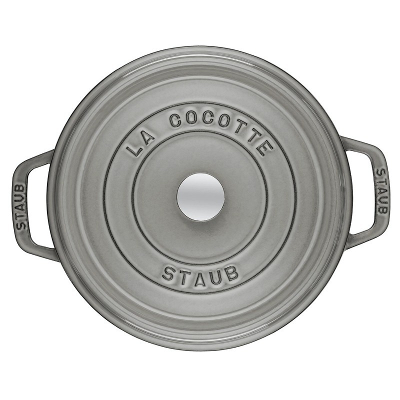 Cocotte ronde en fonte - 18 cm - Gris Graphite 