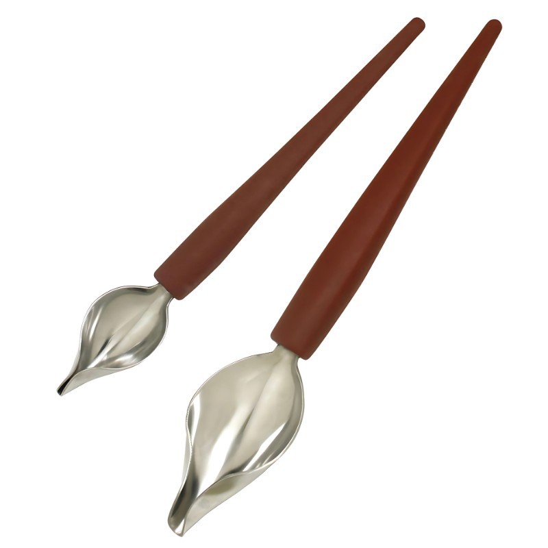 Cuillère Plume avec manche en silicone 