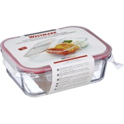 Boîte Hermétique en Verre - 1380 ml - 2 Compartiments 