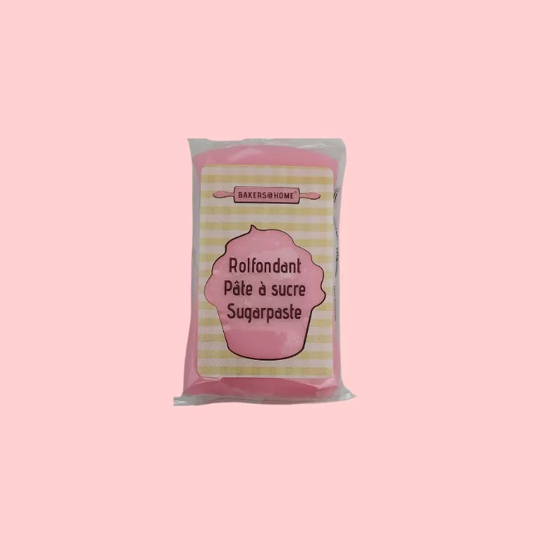 Pâte à sucre rose pastel – 150 g 