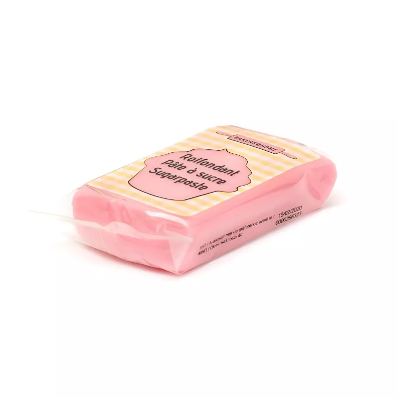 Pâte à sucre rose pastel – 150 g 