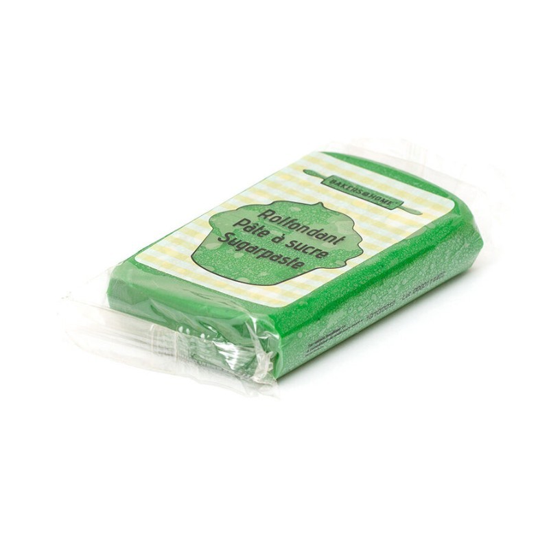 Pâte à sucre vert herbe – 150 g 
