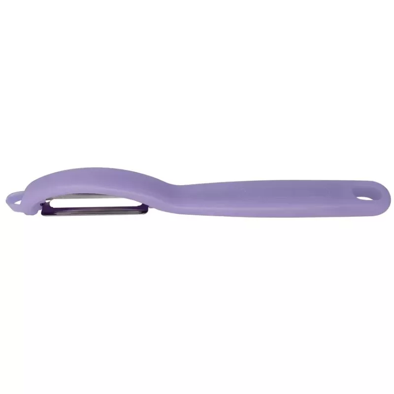 Éplucheur pivotant lame lisse double tranchant forme I lavande 