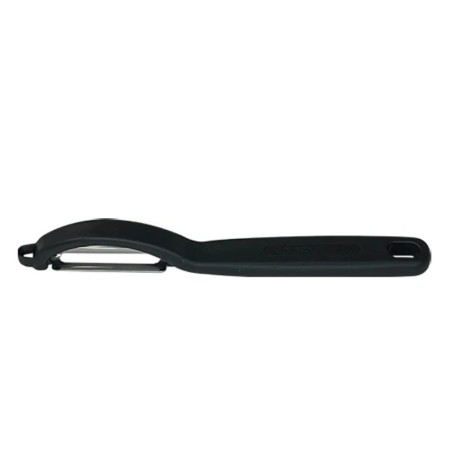 Éplucheur pivotant lame lisse double tranchant forme I noir  
