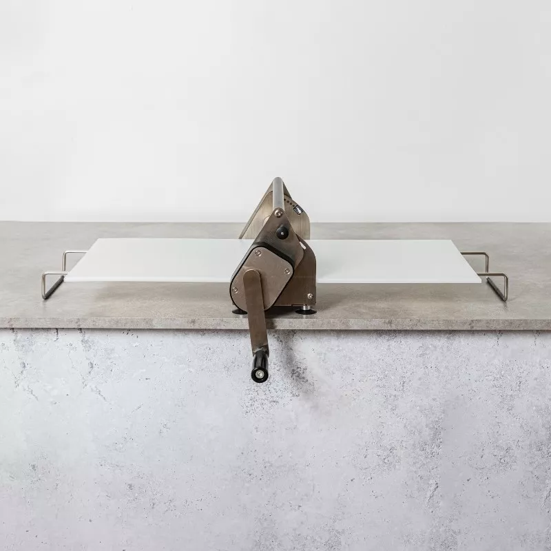 Laminoir à pâte manuel 30 cm acier inox mallard ferrière pâtisserie maison