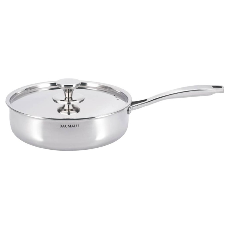 Sauteuse en inox Tripli - 24 cm avec couvercle | CuisinezPâtissez