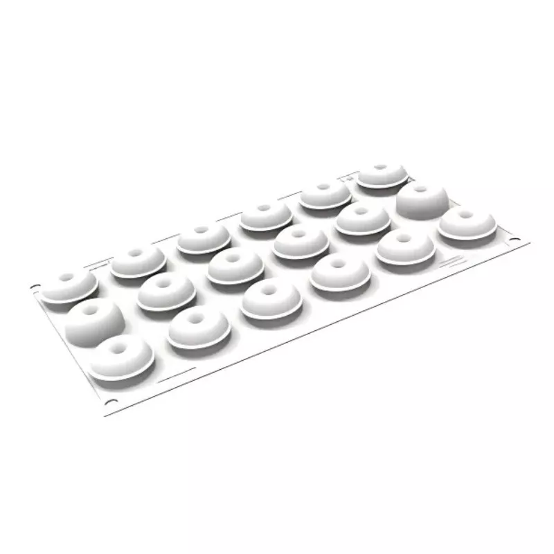 Moule donuts silicone 18 cavités format XS