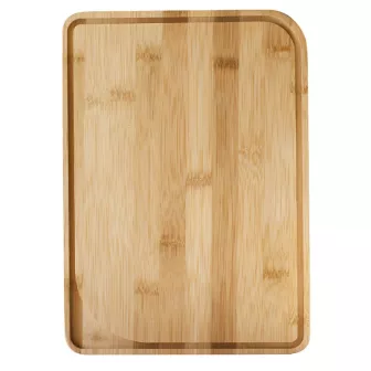 Planche à découper bambou 26x18 cm avec rigole réversible