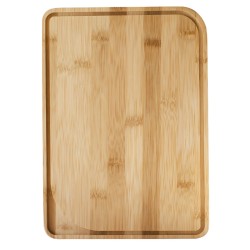 Planche à découper bambou avec rigole récupératrice 26 x 18 cm | CuisinezPâtissez