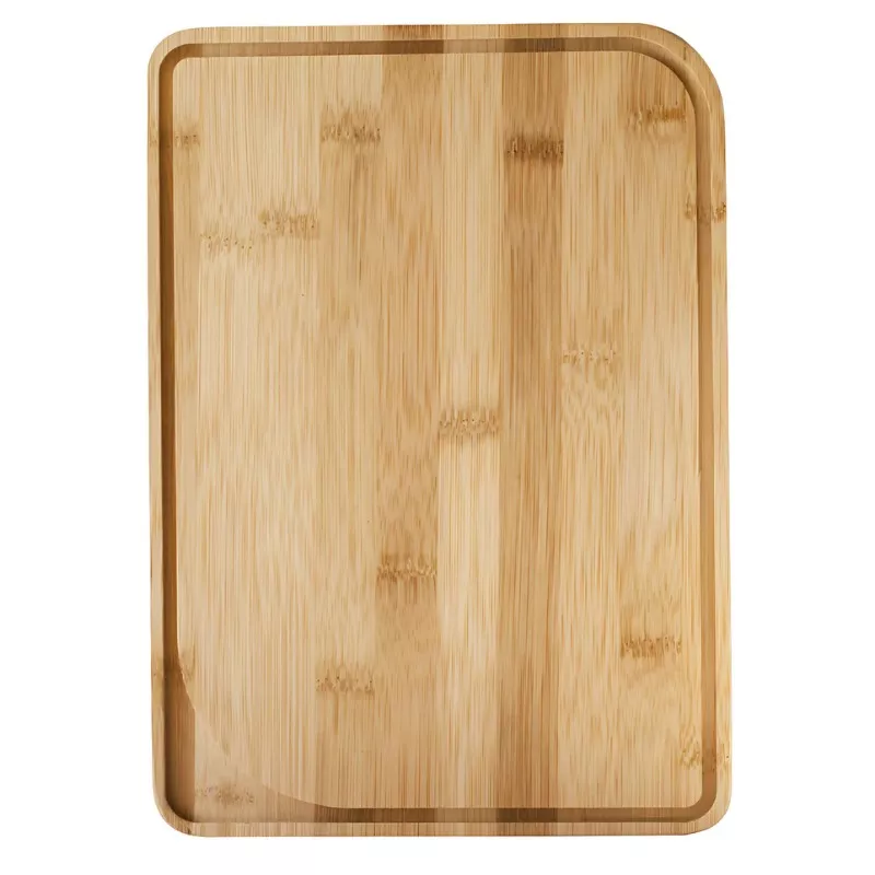 Planche à découper bambou 26x18 cm avec rigole réversible