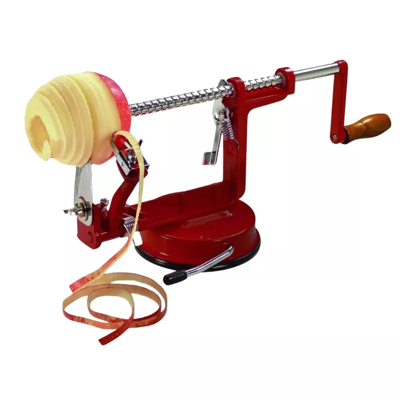Pèle pommes ventouse éplucheur rapide inox