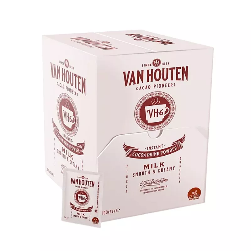 Chocolat Chaud Van Houten VH6 – 100 Dosettes Individuelles