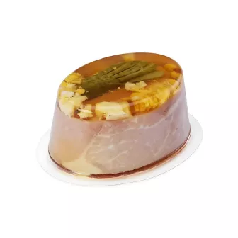 Moule à aspic ovale individuel 7 cl transparent