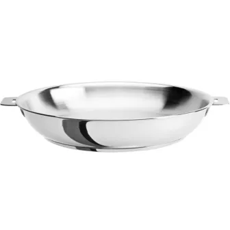 Poêle haute inox 24 cm amovible compatible induction