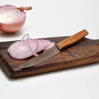 Couteau office 11 cm affidenté bois cerisier