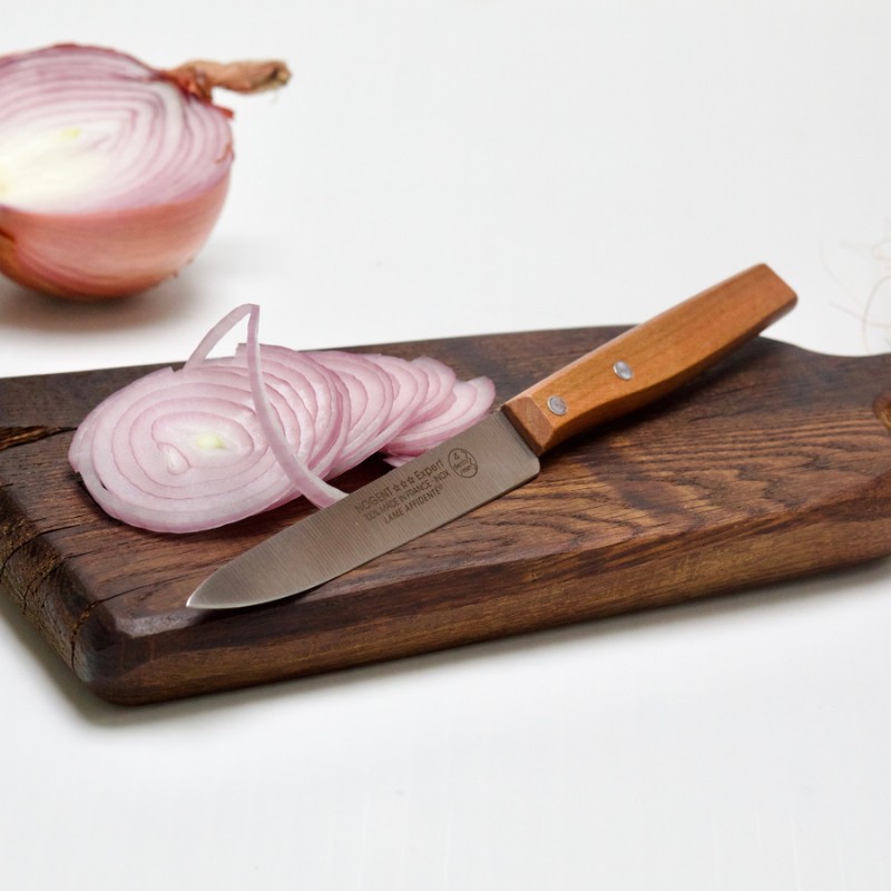Couteau office 11 cm affidenté – Manche bois cerisier | CuisinezPâtissez