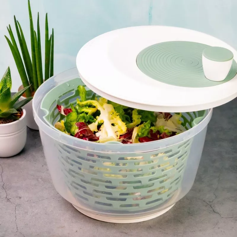 Essoreuse à salade Spinderella 4,4 L avec bec de vidange
