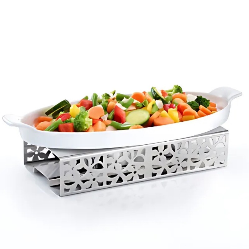 Chauffe-plats inox – 2 bougies | CuisinezPâtissez