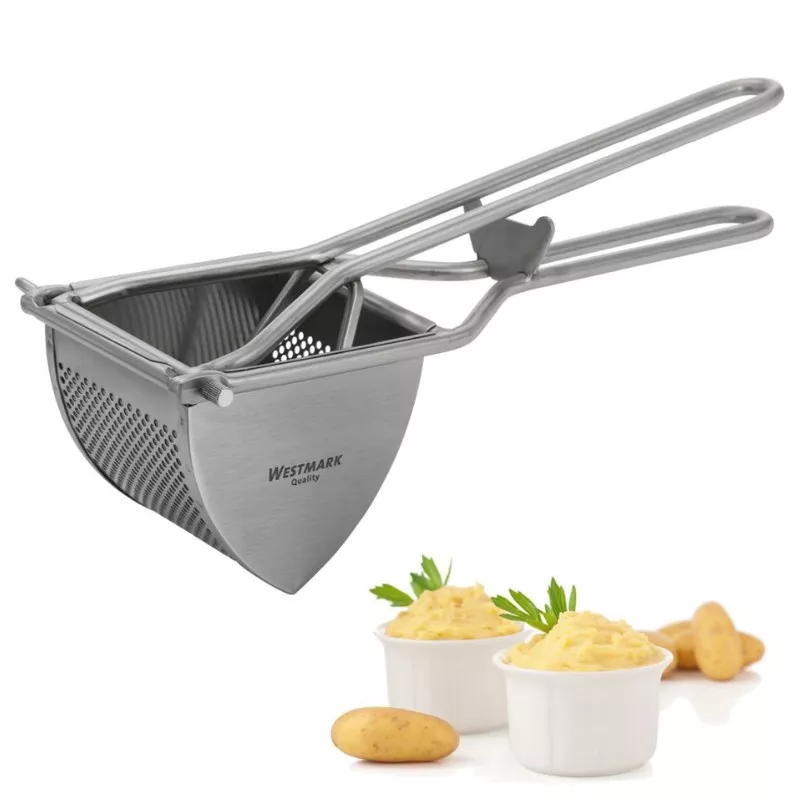 Presse-purée inox triangulaire 30 cm