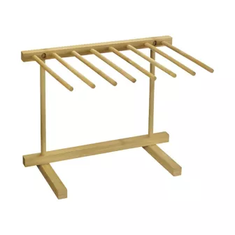 Séchoir à pâtes pliable bambou 8 barres 21 cm