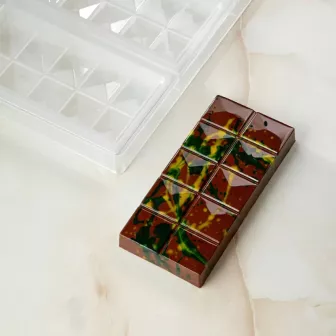 Moule tablette chocolat Dubaï 3 barres polycarbonate