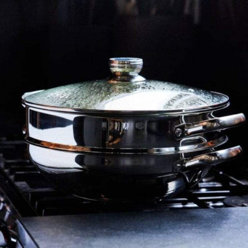 Wok et wok vapeur 32 cm | CuisinezPâtissez