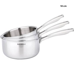 Casserole inox Triplipro 18 cm | CuisinezPâtissez
