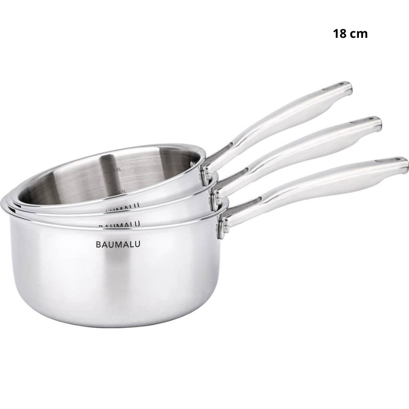 Casserole inox Triplipro 18 cm | CuisinezPâtissez