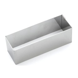 Cercle rectangle inox 12,4 x 4,3 x 4 cm | CuisinezPâtissez